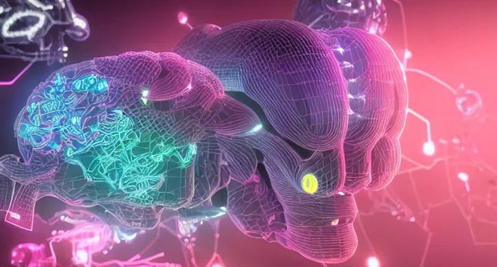 AI generated picture for the prompt: Brain, Big Data, Artificial Intelligence, Human